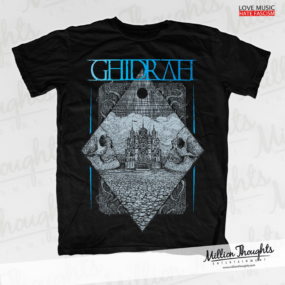 T-Shirt Castle schwarz
